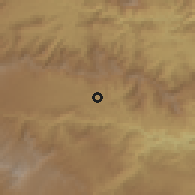 Shaded relief of the 59 km around Joyabaj, drawn from the GMTED2010 grid