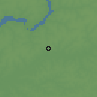 Shaded relief of the 60 km around Bigene, drawn from the GMTED2010 grid