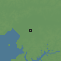 Shaded relief of the 60 km around Enxudé, drawn from the GMTED2010 grid