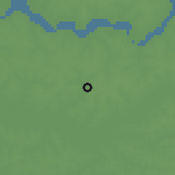 Shaded relief of the 60 km around Ingoré, drawn from the GMTED2010 grid