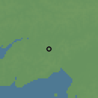 Shaded relief of the 60 km around Safim, drawn from the GMTED2010 grid