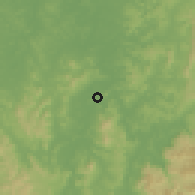 Shaded relief of the 60 km around Gaoual, drawn from the GMTED2010 grid