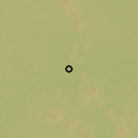 Shaded relief of the 60 km around Kouroussa, drawn from the GMTED2010 grid