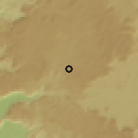 Shaded relief of the 60 km around Pita, drawn from the GMTED2010 grid