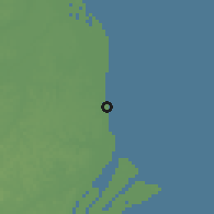 Shaded relief of the 60 km around Bremen, drawn from the GMTED2010 grid