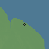 Shaded relief of the 60 km around Albion, drawn from the GMTED2010 grid