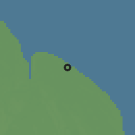 Shaded relief of the 60 km around Courtland, drawn from the GMTED2010 grid