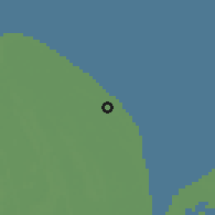 Shaded relief of the 60 km around Cromarty, drawn from the GMTED2010 grid