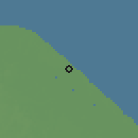 Shaded relief of the 60 km around Dantzig, drawn from the GMTED2010 grid