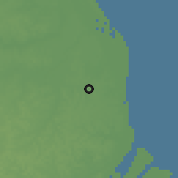 Shaded relief of the 60 km around Dawa, drawn from the GMTED2010 grid