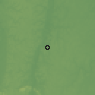 Shaded relief of the 60 km around De Maria Elizabeth, drawn from the GMTED2010 grid