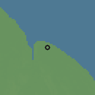 Shaded relief of the 60 km around Dun Robin, drawn from the GMTED2010 grid
