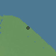 Shaded relief of the 60 km around Enmore, drawn from the GMTED2010 grid