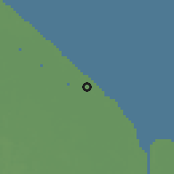 Shaded relief of the 60 km around Foulis, drawn from the GMTED2010 grid
