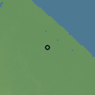 Shaded relief of the 60 km around Grass Hook, drawn from the GMTED2010 grid