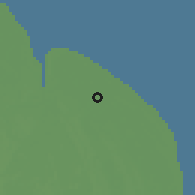 Shaded relief of the 60 km around Hampshire, drawn from the GMTED2010 grid
