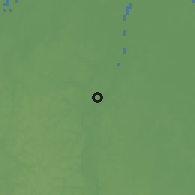 Shaded relief of the 60 km around Hermanstyne, drawn from the GMTED2010 grid