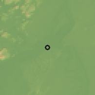 Shaded relief of the 60 km around Apoteri, drawn from the GMTED2010 grid