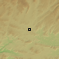Shaded relief of the 60 km around Itabac, drawn from the GMTED2010 grid