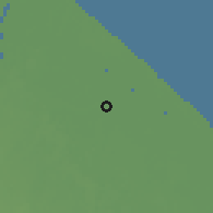 Shaded relief of the 60 km around Joe Hook, drawn from the GMTED2010 grid