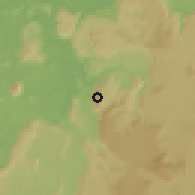 Shaded relief of the 60 km around Arau, drawn from the GMTED2010 grid