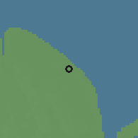 Shaded relief of the 60 km around Kildonan, drawn from the GMTED2010 grid