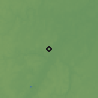Shaded relief of the 60 km around Kumaka, drawn from the GMTED2010 grid
