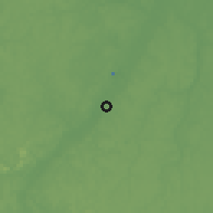 Shaded relief of the 60 km around Kwakwani, drawn from the GMTED2010 grid