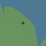 Shaded relief of the 60 km around Lesbeholden, drawn from the GMTED2010 grid