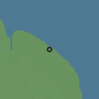 Shaded relief of the 60 km around Letter Kenny, drawn from the GMTED2010 grid
