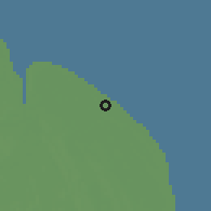 Shaded relief of the 60 km around Auchlyne, drawn from the GMTED2010 grid