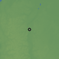 Shaded relief of the 60 km around Aurora, drawn from the GMTED2010 grid