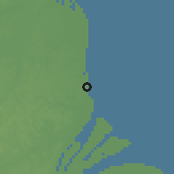 Shaded relief of the 60 km around Maria's Lodge, drawn from the GMTED2010 grid