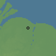 Shaded relief of the 60 km around Mon Bijou, drawn from the GMTED2010 grid
