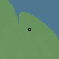 Shaded relief of the 60 km around Bachelor's Adventure, drawn from the GMTED2010 grid