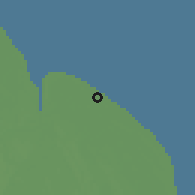 Shaded relief of the 60 km around Nigg, drawn from the GMTED2010 grid