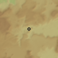 Shaded relief of the 60 km around Paruima, drawn from the GMTED2010 grid