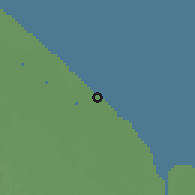 Shaded relief of the 60 km around Profit, drawn from the GMTED2010 grid
