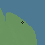 Shaded relief of the 60 km around Rosehall, drawn from the GMTED2010 grid