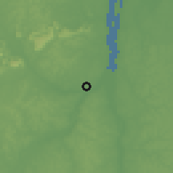 Shaded relief of the 60 km around Skull Point, drawn from the GMTED2010 grid