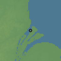 Shaded relief of the 60 km around Belle Plaine, drawn from the GMTED2010 grid