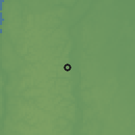 Shaded relief of the 60 km around Stamholder, drawn from the GMTED2010 grid