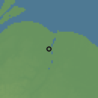 Shaded relief of the 60 km around Stanleytown, drawn from the GMTED2010 grid