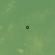 Shaded relief of the 60 km around St. Bedes to Kokerite, drawn from the GMTED2010 grid