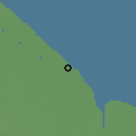Shaded relief of the 60 km around Belle Vue, drawn from the GMTED2010 grid