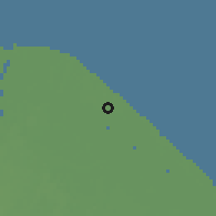 Shaded relief of the 60 km around Belmont, drawn from the GMTED2010 grid