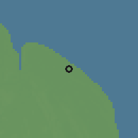Shaded relief of the 60 km around Tain, drawn from the GMTED2010 grid