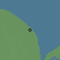 Shaded relief of the 60 km around Tarlogie, drawn from the GMTED2010 grid