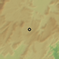 Shaded relief of the 60 km around Taruka, drawn from the GMTED2010 grid