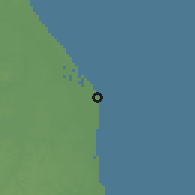 Shaded relief of the 60 km around The Jib, drawn from the GMTED2010 grid